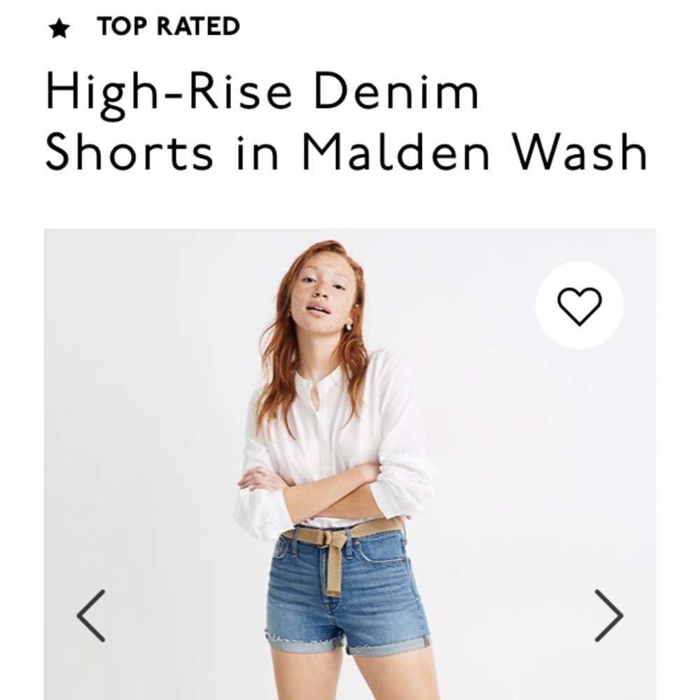 Madewell High-Rise Denim Shorts